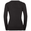 Russell Collection Women's Black Cotton Acrylic Crew Neck Sweater