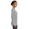 Anvil Women's Heather Grey Mid-Scoop French Terry Sweatshirt