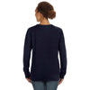 Anvil Women's Navy Mid-Scoop French Terry Sweatshirt
