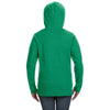 Anvil Women's Heather Green Hooded French Terry Sweatshirt