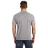 Anvil Men's Heather Grey Midweight Pocket T-Shirt