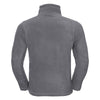 Russell Men's Convoy Grey Zip Neck Outdoor Fleece
