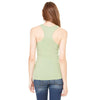 Bella + Canvas Women's Moss Green Sheer Mini Rib Racerback Tank