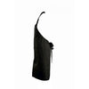 SOL'S Deep Black Gala Long Bib Apron