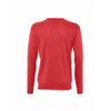 SOL'S Men's Red Galaxy Cotton Acrylic V Neck Sweater