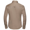 Russell Collection Women's Khaki Long Sleeve Classic Twill Shirt