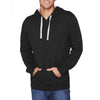 Next Level Unisex Black/Heather Grey French Terry Pullover Hoodie