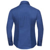 Russell Collection Women's Aztec Blue Long Sleeve Easy Care Oxford Shirt