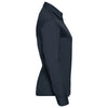 Russell Collection Women's French Navy Long Sleeve Easy Care Poplin Shirt