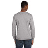 Anvil Men's Heather Grey Lightweight Long-Sleeve T-Shirt