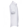 Russell Collection Men's White Ultimate Short Sleeve Stretch Shirt