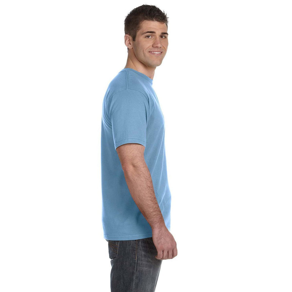 Anvil Men's Light Blue Lightweight T-Shirt
