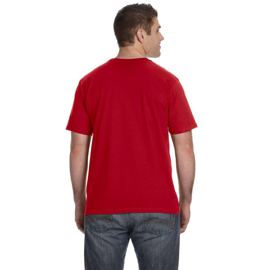 Anvil Men's Red Lightweight T-Shirt