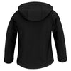 B&C Youth Black Hooded Softshell