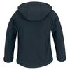 B&C Youth Navy Hooded Softshell