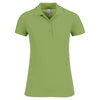 ba390-b-c-women-light-green-polo