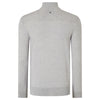 Callaway Men's Dark Granite Heather Ribbed 1/4 Zip Merino Sweater