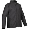 Stormtech Men's Carbon Heather/Black Kinetic Bonded Knit Shell