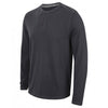 Front Row Men's Navy Washed Long Sleeve Henley T-Shirt