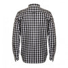 Front Row Men's Black Long Sleeve Checked Cotton Shirt