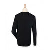 Front Row Men's Black Cable Knit Crew Neck Jumper