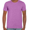 Gildan Men's Heather Radiant Orchid SoftStyle Ringspun T-Shirt