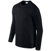Gildan Men's Black SoftStyle Long Sleeve T-Shirt