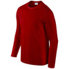 Gildan Men's Red SoftStyle Long Sleeve T-Shirt