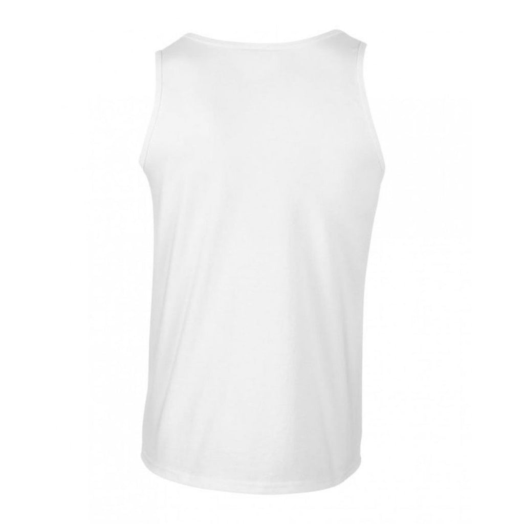Gildan Men's White SoftStyle Tank Top