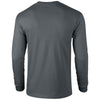 Gildan Men's Charcoal Ultra Cotton Long Sleeve T-Shirt