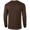 Gildan Men's Dark Chocolate Ultra Cotton Long Sleeve T-Shirt
