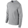 Gildan Men's Sport Grey Ultra Cotton Long Sleeve T-Shirt