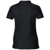 Gildan Women's Black Performance Double Pique Polo Shirt