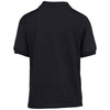 Gildan Youth Black DryBlend Jersey Polo Shirt