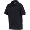 Gildan Youth Black DryBlend Jersey Polo Shirt