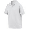 Gildan Youth White DryBlend Jersey Polo Shirt