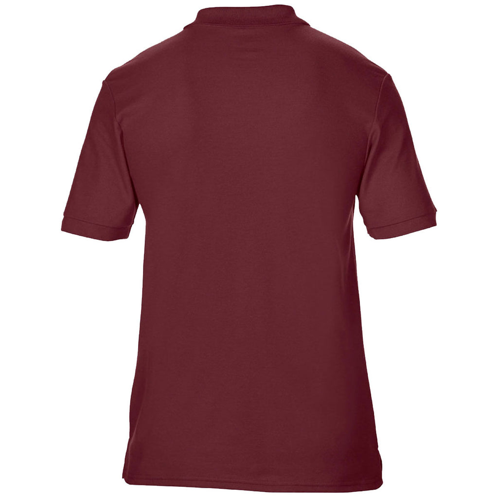 Gildan Men's Maroon DryBlend Double Pique Polo Shirt