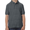 Gildan Youth Dark Heather DryBlend Double Pique Polo Shirt