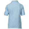 Gildan Youth Light Blue DryBlend Double Pique Polo Shirt