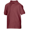 Gildan Youth Maroon DryBlend Double Pique Polo Shirt