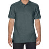 Gildan Men's Dark Heather Premium Cotton Double Pique Polo Shirt
