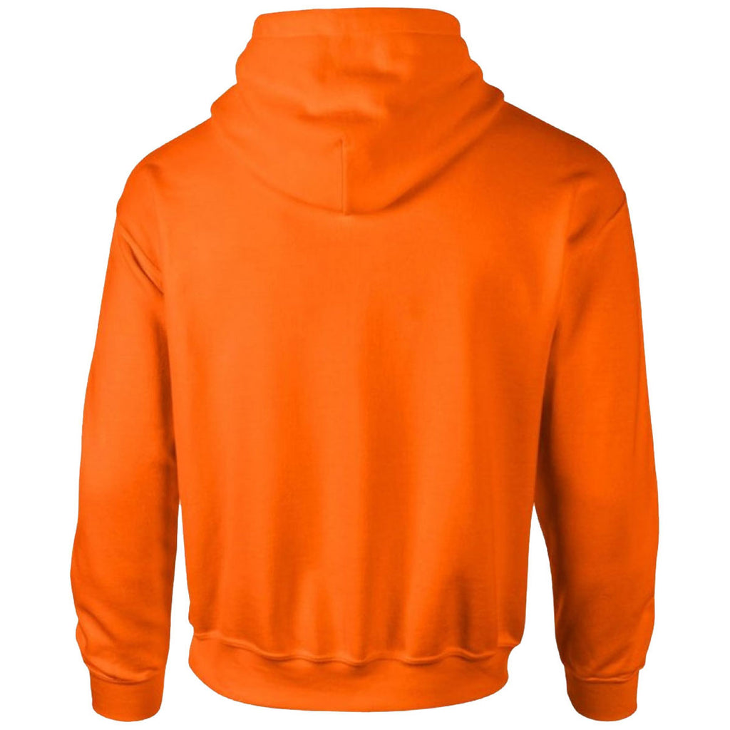Gildan Men's Safety Orange DryBlend Hooded Sweatshirt