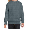 Gildan Youth Dark Heather Heavy Blend Drop Shoulder Sweatshirt