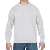 Gildan Youth White Heavy Blend Drop Shoulder Sweatshirt