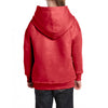 Gildan Youth Heather Sport Scarlet Red Heavy Blend Hooded Sweatshirt