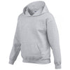 Gildan Youth Sport Grey Heavy Blend Hooded Sweatshirt