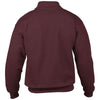 Gildan Men's Maroon Heavy Blend Vintage Zip Neck Sweatshirt
