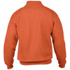 Gildan Men's Orange Heavy Blend Vintage Zip Neck Sweatshirt