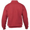 Gildan Men's Red Heavy Blend Vintage Zip Neck Sweatshirt