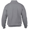 Gildan Men's Sport Grey Heavy Blend Vintage Zip Neck Sweatshirt
